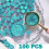 Aurora Borealis Octagonal Wax Seals 100 pcs 1