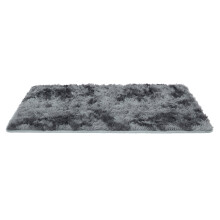 Shag Area Rug Black 72.05 x 107.87 Inches