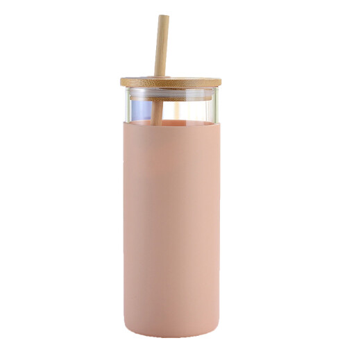 Silicone Glass Straw Cover for Bamboo Mug