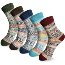PUMIER Women's Wool Crew Socks Warm Thick Soft