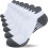 Athletic Running Ankle Socks Low Cut Cushioned 6 Pairs 1