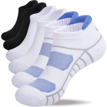 Athletic Running Ankle Socks Low Cut Cushioned 6 Pairs