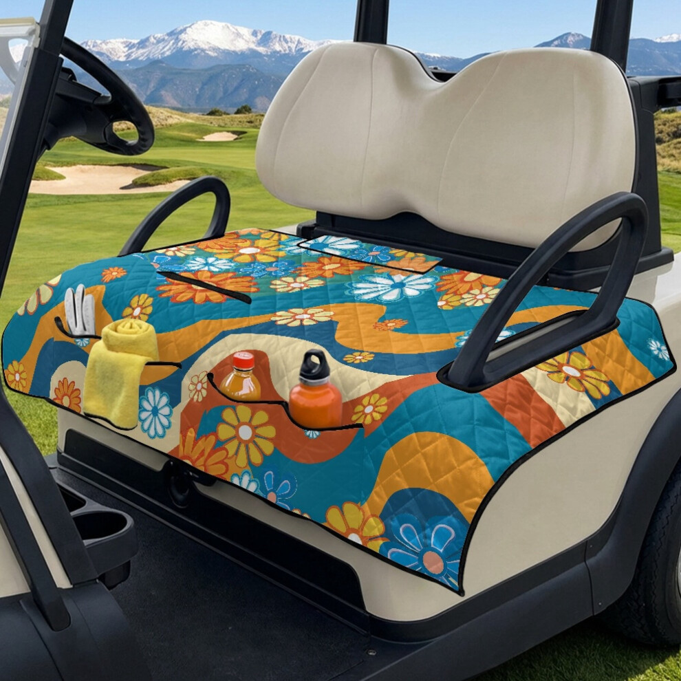 Golf Cart Seat Cover Universal 2-Seater With 4 Pockets 9422877200887