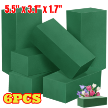 Floral Foam Blocks Green Wet Dry 6 Pieces