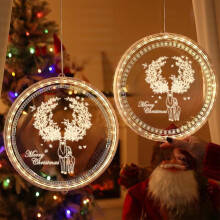LED Christmas String Lights Battery Operated with Suction