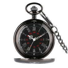 47mm Retro Mechanical Pocket Watch with Fob Chain