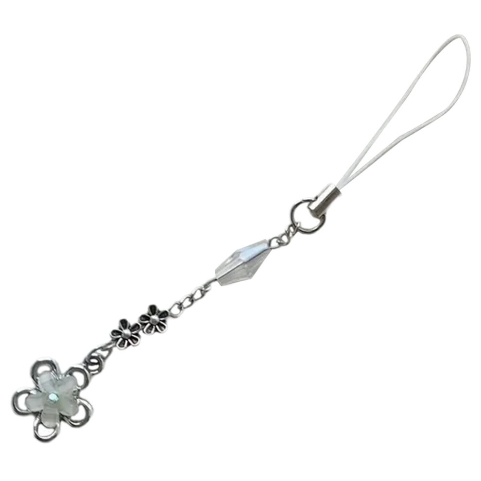 Beaded Four Leaf Clover Keychain Phone Charm 9422877187157