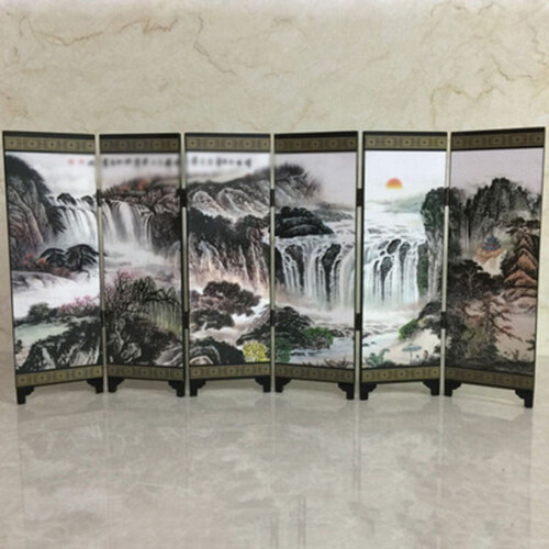 Wooden Chinese Style Folding Screen Room Divider 1