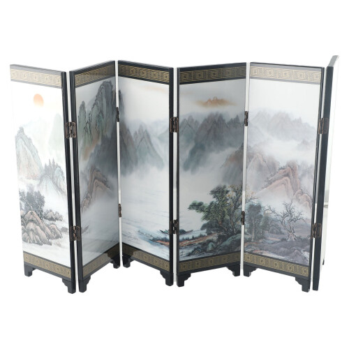 Wooden Chinese Style Folding Screen Room Divider 2
