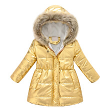 Girls Winter Hooded Coat Long Sleeve Thick Warm Windproof