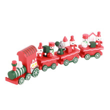 Christmas Train Toy Set Miniature Cartoon Model for Kids
