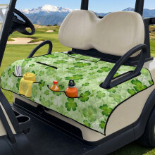Golf Cart Seat Covers Universal Fit Shamrock Green with 4