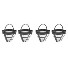 4 Pack No.1 4 Herbruikbare Koffiezetapparaat Mand Filter voor Filters, Fit Meest 8-12 Cup Mand Drip Koffiezetapparaat