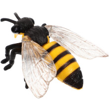 Bee Figurine Realistic Plastic Animal Model 1 Piece