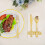 Gold Plastic Utensils Set Heavy Duty 60-Piece 1