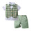 Baby Boy Green Short-Sleeve Outfit Set 1