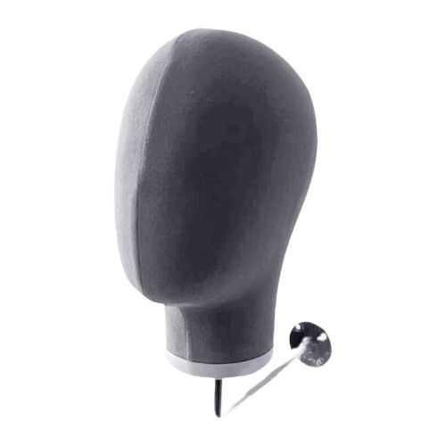 Wall Mount Mannequin Head Hat Display Stand Grey