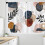 Boho Kitchen Curtains Navy Gold 27.5x36 inch Geometric 4