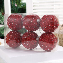 Christmas Tree Balls Shatterproof 80mm 6 Pack Blue Red