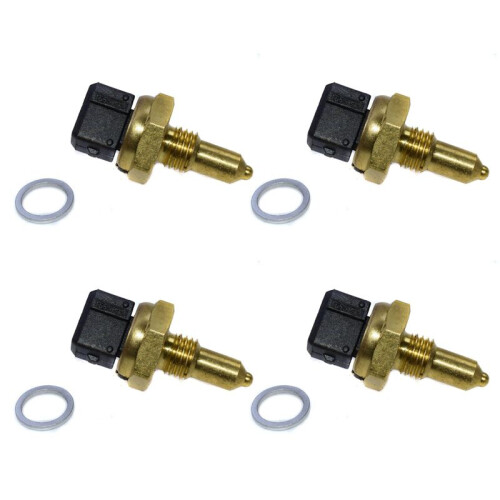 4X Engine Coolant Water Temperature Sensor 13621433076 for 06-13 - X5 335I E90 E92 E60