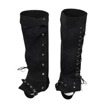 Pirate Boot Covers Black Cosplay Leg Gaiters 1 Pair