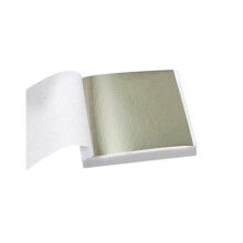 Champagne Silver Leaf Foil Sheets 3.15x3.35in 100 pcs