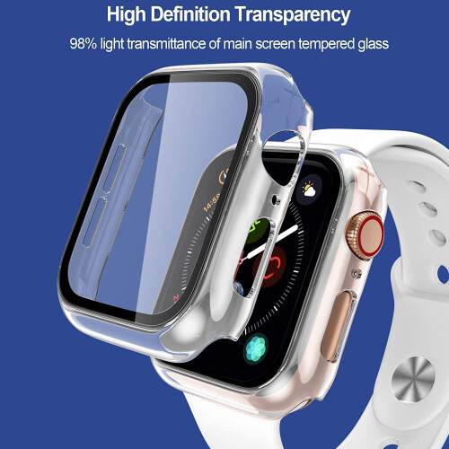 Θήκη XiHAMA Apple Watch SE/6/5/4 + Προστατευτικό οθόνης, συσκευασία 3 τεμαχίων 1