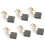 Electric Motor Carbon Brushes Replacement 20 pcs 7 x 17 x 3