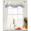 Blue and White Striped Tie-Up Valance Rod Pocket Adjustable 4