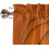 Geometric Kitchen Curtain Set Orange Grey 3-Pc 5