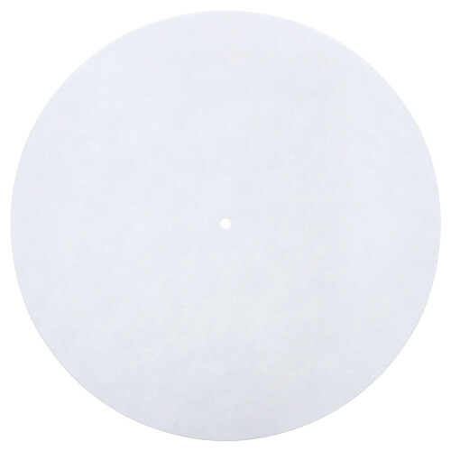 Turntable Platter Wool Mat White Anti-Static Pad 2