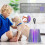 GIXUSIL Rechargeable Bug Zapper Portable USB LED Purple 8