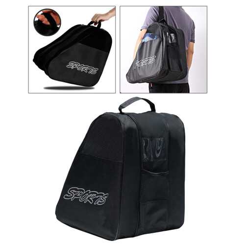 Skate Bag Black for Roller Ice Quad Inline Hockey Skates 1