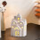 Ensemble de maison de Pâques en céramique avec éclairage LED pour décoration de table 3
