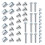 Inline Skate Axle Spacer Bearing Screw Set with Wrench 3