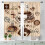 Farmhouse Coffee Curtains Beige Latte Tea Cup Design 2 3