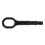 Towing Eye Hook Heavy Duty Black Metal 1 Ton 5