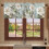 Kitchen Curtains Valances White Floral Vintage 1 Panel 54" 4