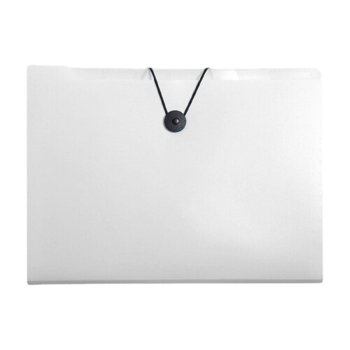 Expandable File Folder A4 Waterproof 8-Pocket White 1
