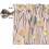 Pink Floral Kitchen Curtains Set with Valances Rod Pocket 6