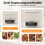 Food Dehydrator 5-Tray 72H Timer 35-70C 160W 6