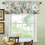 Kitchen Curtains Valances White Floral Vintage 1 Panel 54" 3