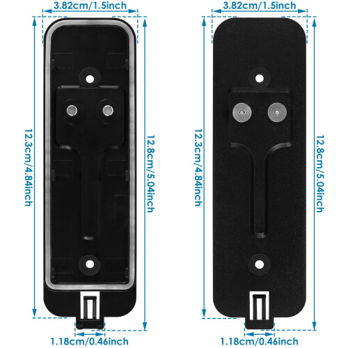 Anti-Theft Doorbell Mount Set Plastic 2 pcs 1