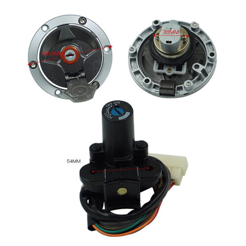 Kawasaki Ninja Ignition Switch Lock and Gas Cap Set for 2