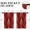 Christmas Tree Kitchen Curtains Red Short Tier Set of 2 3