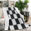 Sage Green Checkered Throw Blanket 50x60 in 2
