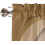 Brown geometric kitchen curtain set 3 pcs 54x36 inches 5