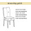 6-teiliges Set Stretch-Stuhlhussen mit Blumenmuster 2