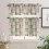 Retro Floral Valances 3-Piece Set Pink Watercolor Pattern 3