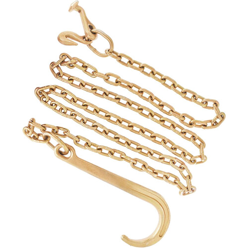 Tow Chain Grade 70 J Hook 5/16 inch x 10 ft 1